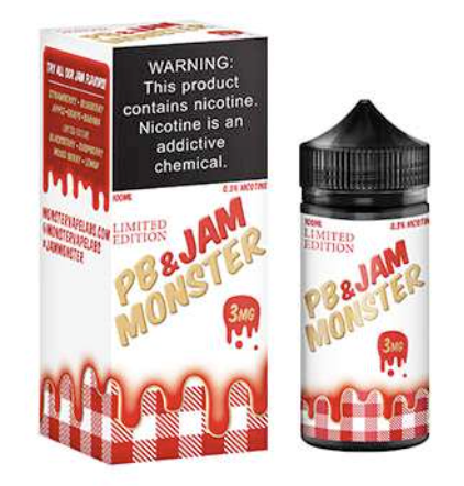 PB &amp;  Jam Monster E-liquid | 30ml 48mg | Strawberry